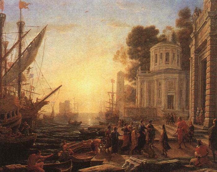 Claude Lorrain The Disembarkation of Cleopatra at Tarsus oil painting image